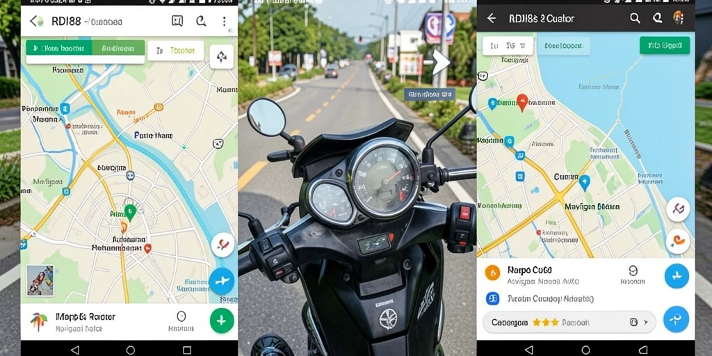 Antarmuka RDI88 yang sederhana dan intuitif untuk navigasi motor.