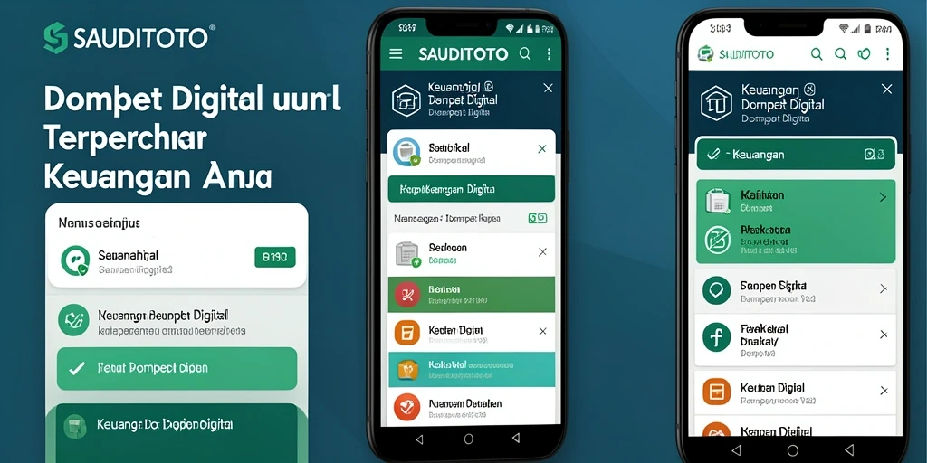 Tampilan antarmuka dan fungsi utama SAUDITOTO sebagai Dompet Digital.