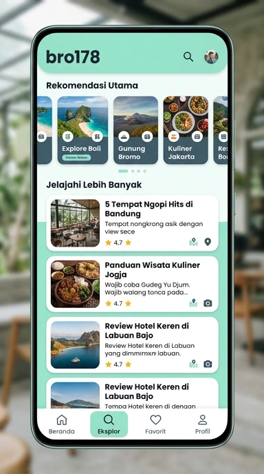 Tampilan katalog aplikasi bro178